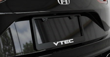 Vtec Black Stainless Steel License Plate Frame Holder Rust Free Vtec Black Stainless Steel License Plate Frame Holder Rust Free