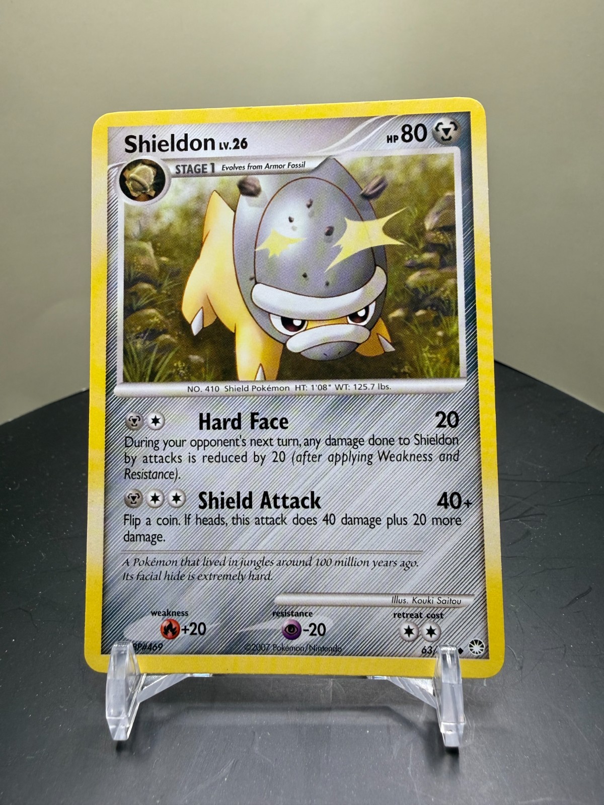 Shieldon 63/123 Pokemon Card Mysterious Treasures Uncommon