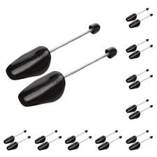 ZJHSXDR 10 Pairs Plastic Shoe Trees for Men Black