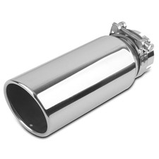3 Inch Inlet Exhaust Tip 4 Outlet 12 Overall Length Stainless Steel