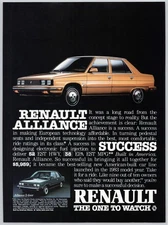 Renault Alliance American Cars 1983 Vintage Print Ad