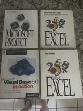 Lot of 4 Vintage computer books OEM Microsoft...