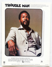 Marvin Gaye - Trouble Man - 1972 Original USA Sheet Music (From Film Trouble Man