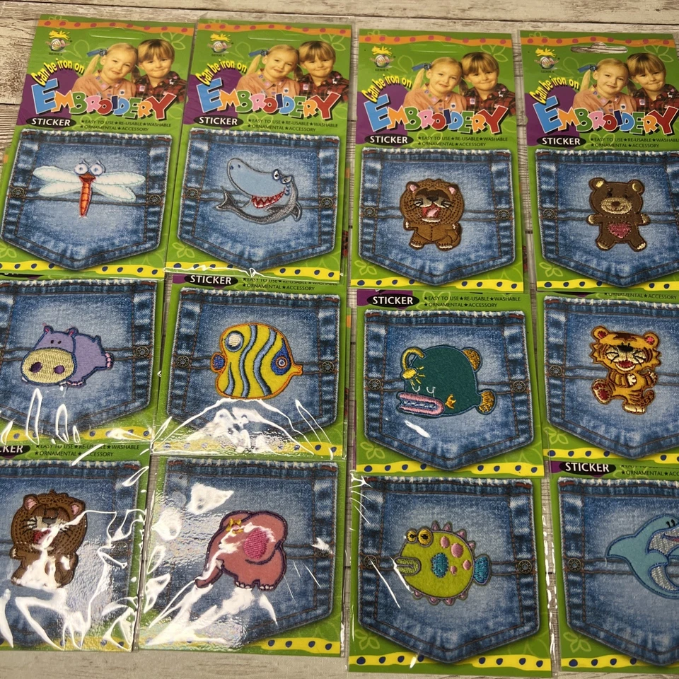 Lot of 15 Embroidery Patches - Iron On - Fun Kingdom Series - Kids Animals - Image 3 of 4