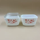 Vintage Pyrex Pink Gooseberry 1 1/2 cup Pink #501 Dishes~2