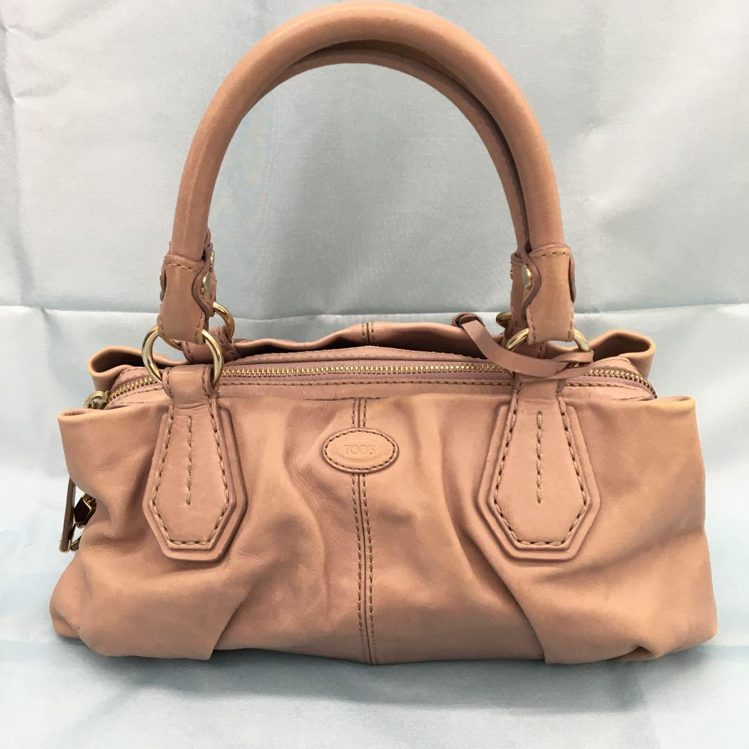 Tod'S Pink Leather Handbag With Cadena Mini | eBay