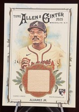2025 Allen & Ginter Nacho Alvarez Jr. Full-Size Relics A&G Back /50 #AGR-NAL