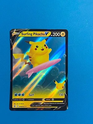 Surfing Pikachu V 008/025 Celebrations Holo