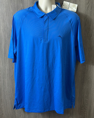 Tommy Bahama B&T Men's Size 2XLT Victoria Blue Palm Desert Tides Polo $128 NWT