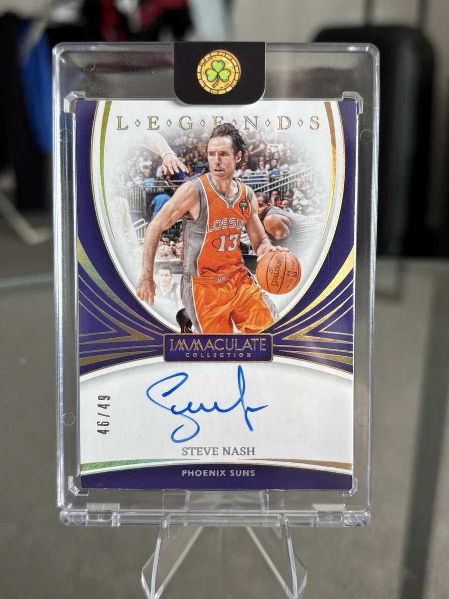 Panini Steve Nash Basketball Autographed Sports Trading Cards 