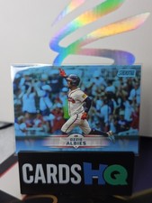 2025 Topps Stadium Club Ozzie Albies #40 Atlanta Braves Light Blue Parallel