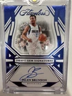 Jalen Brunson /8 Autograph on card, Draft Gem Flawless