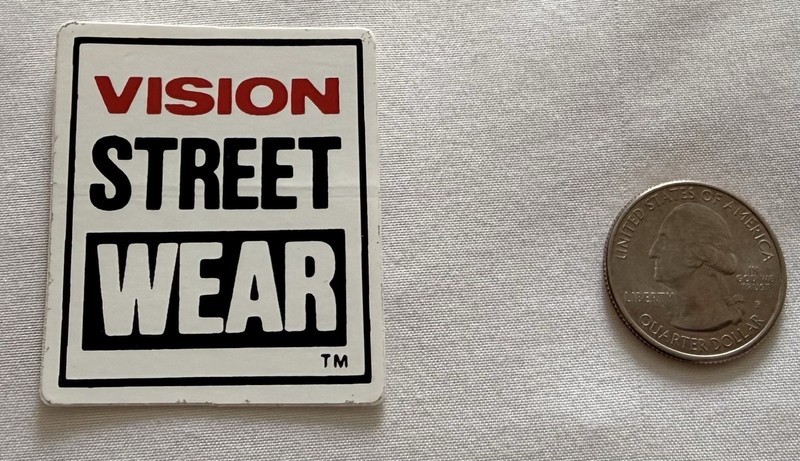 Vintage Vision Street Wear Skateboard Sticker 1980's! NOS! TM!
