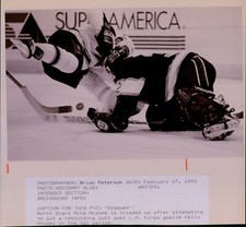 LG787 1993 Original Brian Peterson Photo MINN NORTH STARS LA KINGS Kelly Hrudey