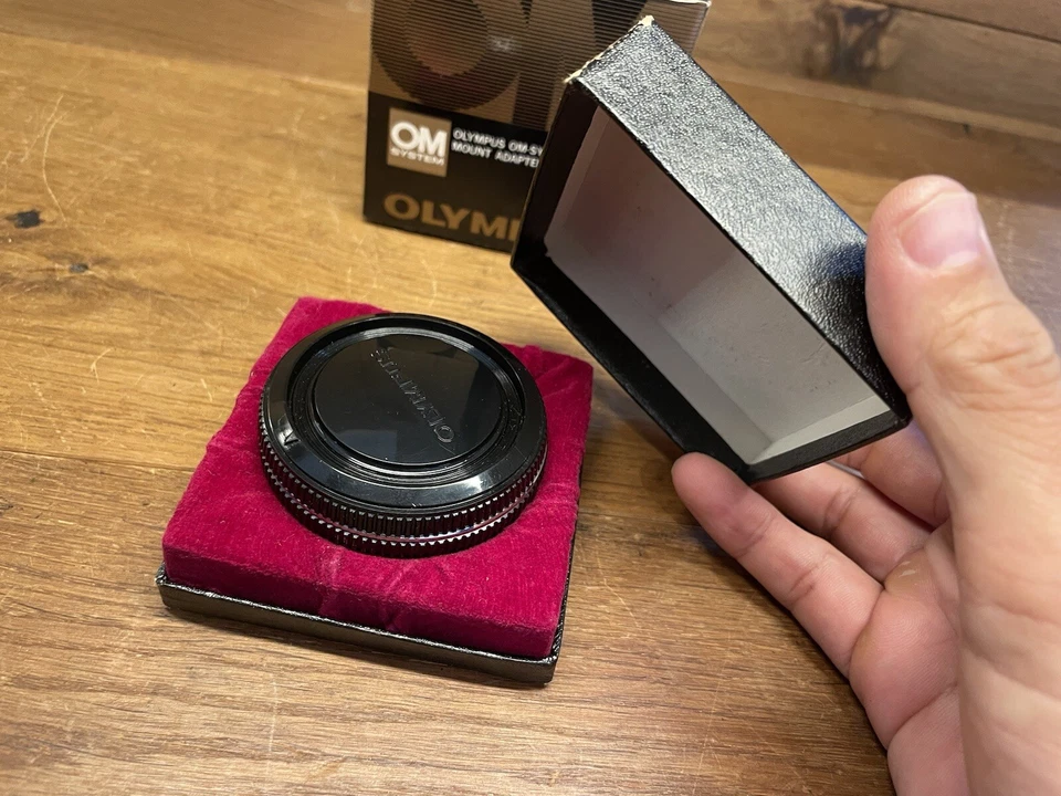 *Como nuevo en caja* Adaptador de montaje de lente Olympus OM System OM para bolígrafo F FV FT de Japón Foto 2 de 4