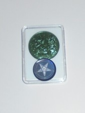 Vintage Secret Witch Wicca Wiccan Spell Coin Doubloon 666 Pentacle Baphomet 666