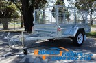 6x4 HOTDIP GALVANISED TIPPER BOX TRAILER WITH 600mm REMOVEABLE CAGE ATM 750KG