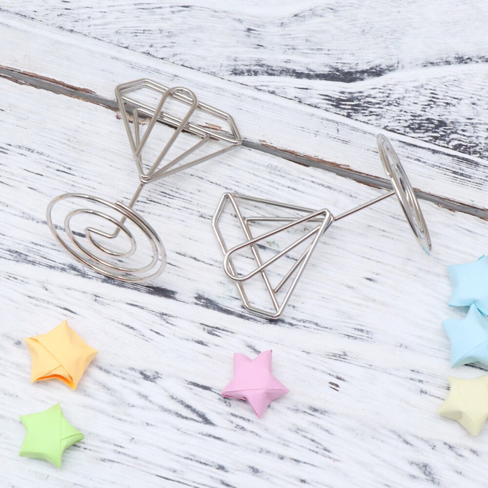 Dohobby Blumen-Tischkartenhalter – Dekorativer Memohalter Mit 5 Fotohalter-Köpfen In Orange