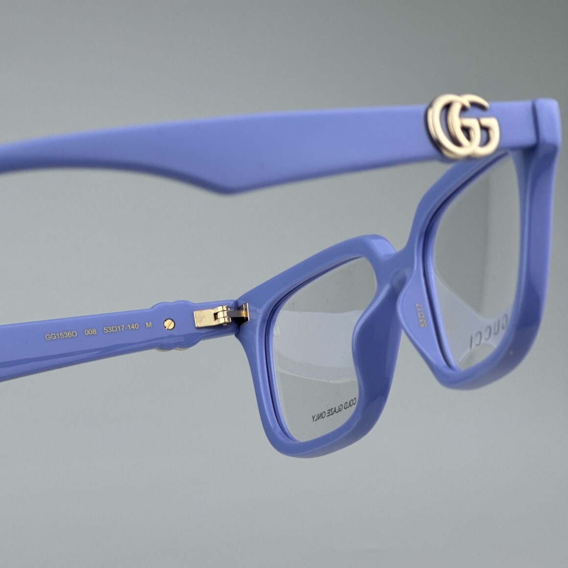 Gucci GG1536O 008 Violet Women Square Eyeglasses GG 1536O