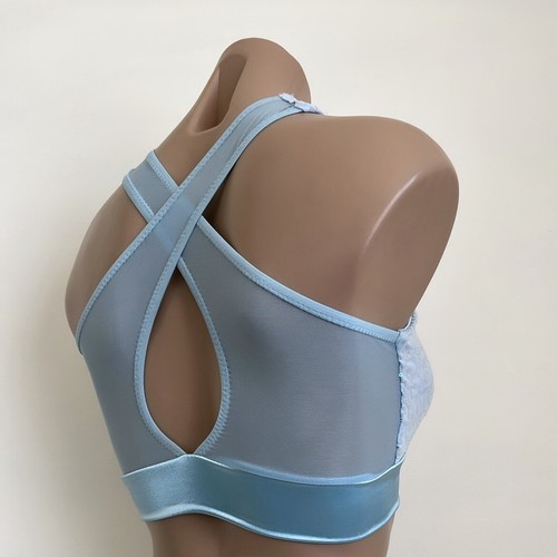 Schminke π₯ Ethereal criss-cross sequins mesh keyhole halter pole dance crop top - Picture 13 of 17