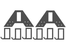 Portable Steel Challenge Plate Rack For Handgun Training without gong targets