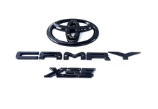 NEW 3PS 2018-2024 TOYOTA CAMRY XSE Gloss Black EMBLEM OVERLAY KIT PT948-03191-02