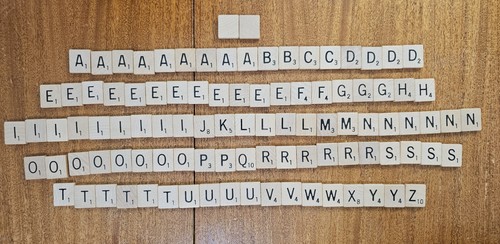Vintage SCRABBLE Board Game COMPLETE w/All Tiles & Papers 1953 Selchow & Righter - Picture 7 of 13