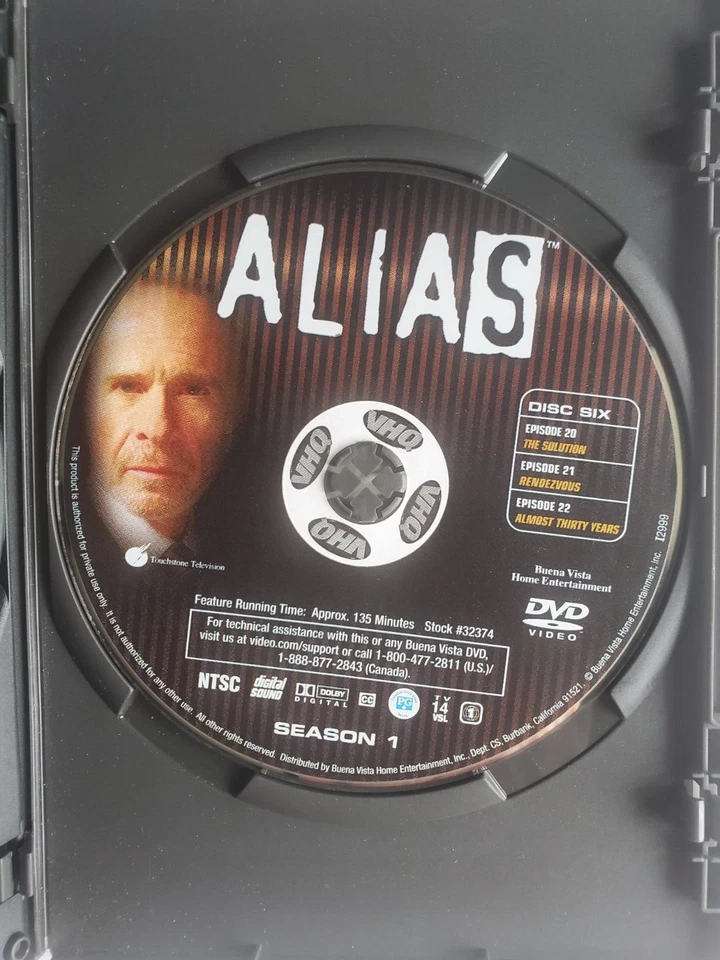 Alias The Complete Season 1 Volume 3 DVD 2003 Buena Vista Former Rental - Image 4 of 4