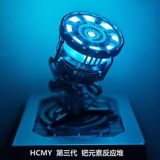 HCMY Marvel Iron Man 1:1Scale 3Generations Arc Reactor LED Light MK5 Light Prop