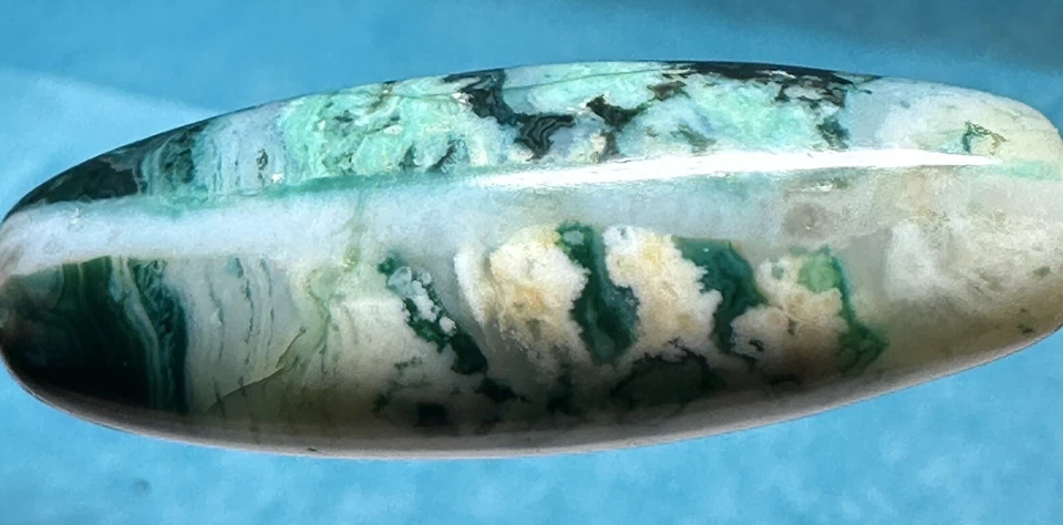 Cuentas de ágata verde tibetana Chung Dzi increíble profundidad y color 🔥 Foto 3 de 4