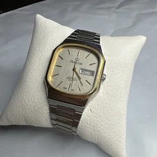 Armitron Men’s Watch Two Tone 100ft WR Day/Date 20/3319WP New Battery