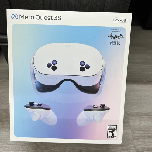 Meta Quest 3S 256GB All In One Headset with Batman Arkham Shadow Game Included!