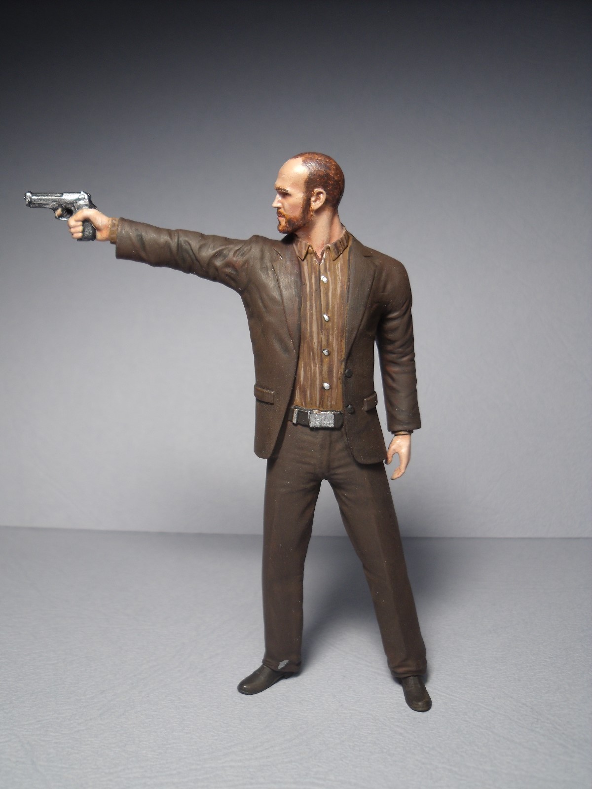 Figurine Jason Statham 1/18 décor cinéma Fast and Furious pour salon de passionné