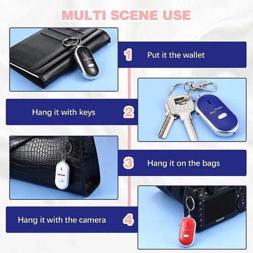 Find my Key Finder With Whistle Sound Smart Wireless Bluetooth Anti Lost Tracker - Picture 7 of 21