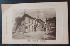 vtg postcard Hotel D'Europe Avignon France exterior Cliche Bartesago-Kodaks