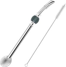 Reusable Bombilla Yerba Mate Straw Stainless Steel Removable Spoon Style Filter