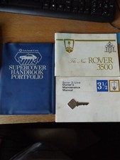 THE ROVER 3500  OWNERS HANDBOOK AND ROVER 3 1/2 LITRE MAINTENANCE MANUAL