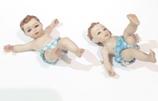 SIBANIA - SET 2 BIMBI PORCELLANA BISCUIT 11X5 CM H ART.S005