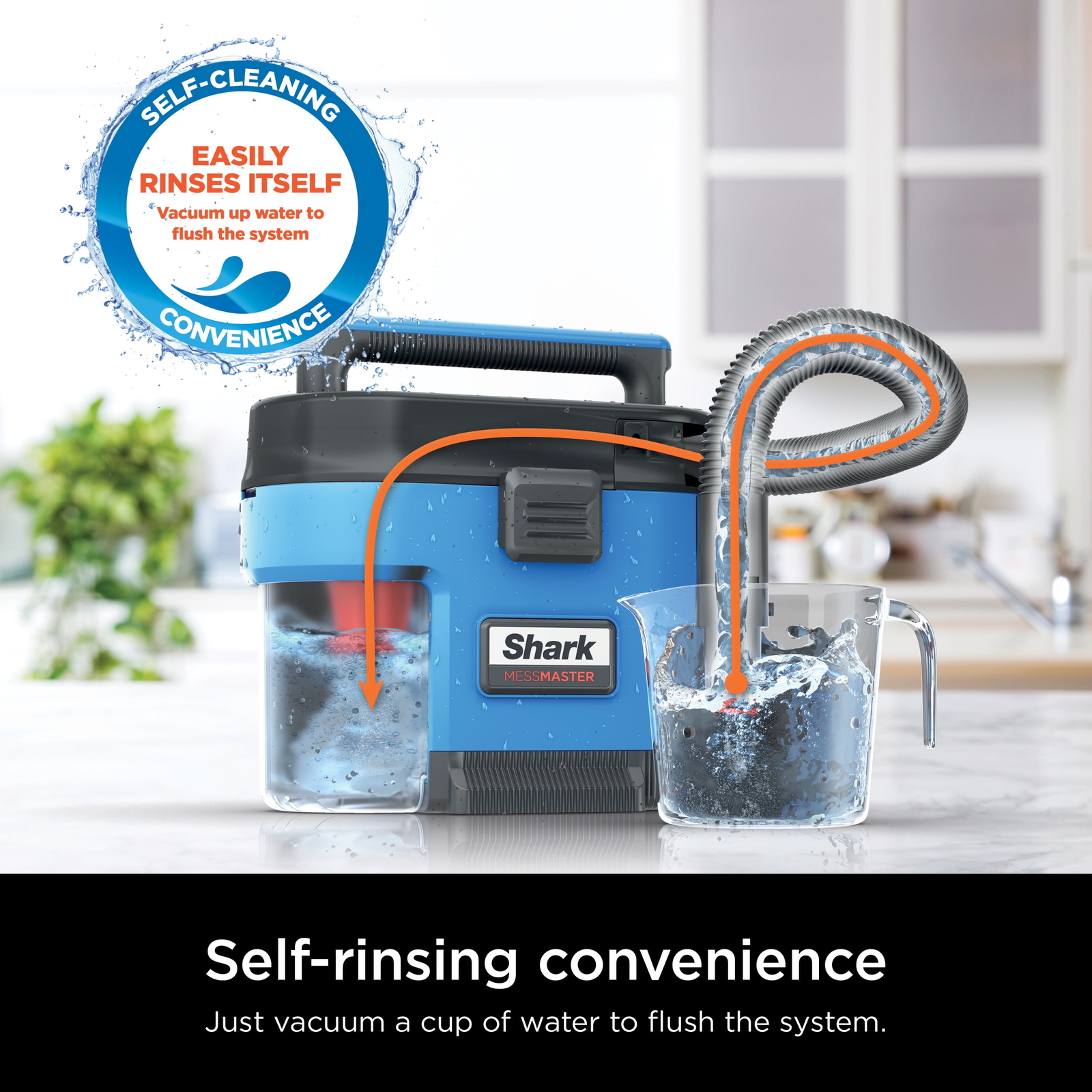 Shark MessMaster Portable Wet/Dry Vacuum, 1 Gallon Capacity, Corded