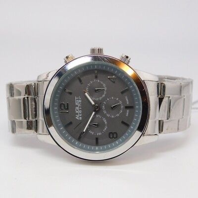 AUGUST STEINER AS8098GN Multifunction Quartz Men's Watch Sz. 8 1/4'' New Battery