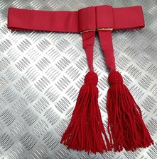 Waist Sash Officers Scarlet / Red Ceremonial Genuine British Forces Army - NEW