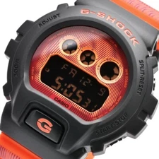 CASIO G-SHOCK DW-6900TD-4JF Time distortion Series Digital Watch Black x Orange
