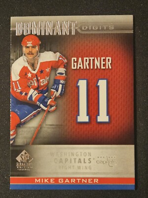 20-21 SP Legends Mike Gartner Dominant Digits     Washington Capitals 