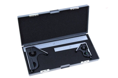iGaging Combination Square Set 6" and 12" EM Steel Blade Woodwork IN/MM Metric