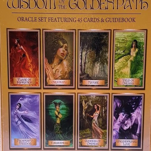 Wisdom of the Golden Path Oracle Cards deck & guidebook by Salerno & Tang - Picture 2 of 4