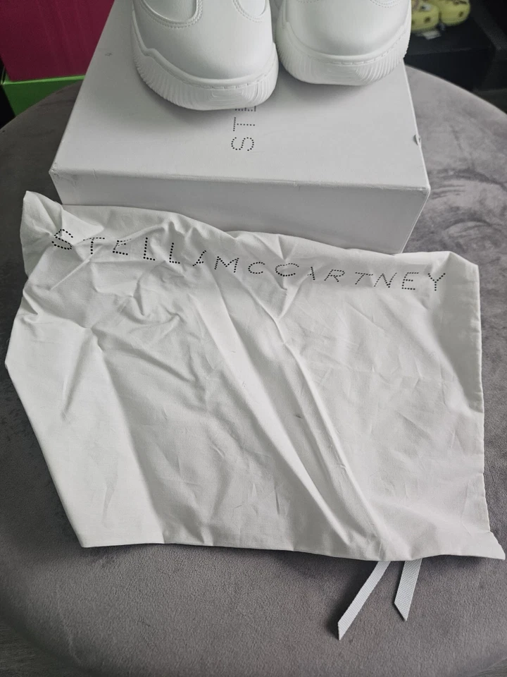 Zapatillas deportivas Stella McCartney Loop auténticas blancas de imitación de cuero 39 EE. UU. 9 Foto 4 de 4