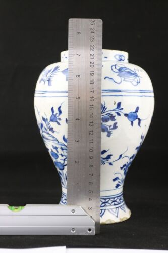 Antique Blue & White Dutch Delft Chinoiserie Vase 18thC - Picture 2 of 24