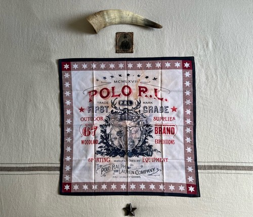 Pañuelo Ralph Lauren Bandana Nuevo Sin Etiquetas RRL-ish Western Ranch Suministros de Caza