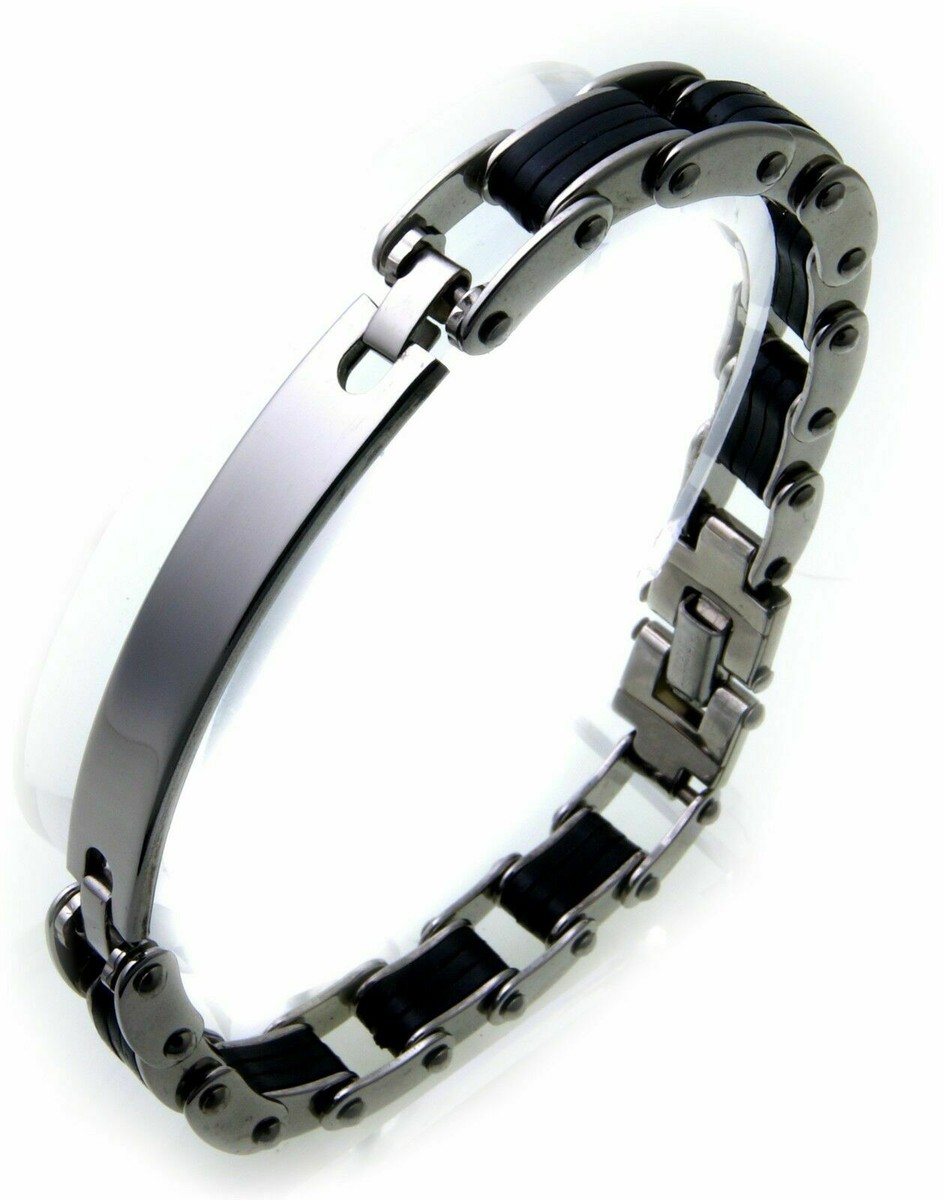 Bracciale Zancan da uomo in Acciaio e Caucciù Ref. UHB025 - ZANCAN
