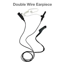 2-Wire Acoustic Tube PTT Earpiece for Motorola Radios APX900, XPR7550, XPR7580